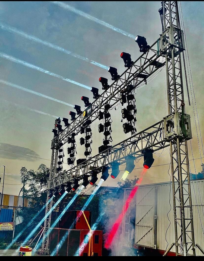 Professional stage lighting design for events